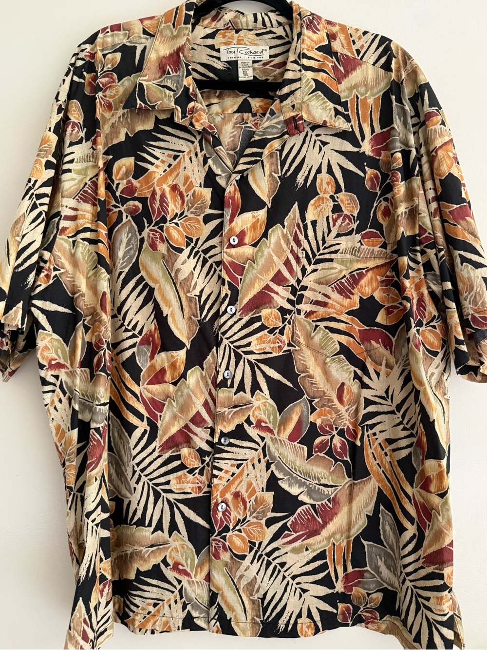 Vintage Tori Richard Hawaiian Aloha Shirt 3XL 100% Cotton Lawn 90s